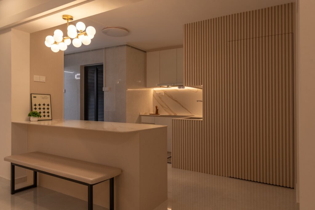 520 Serangoon North Ave 4 — Maisonette interior design by Dots N Tots Singapore