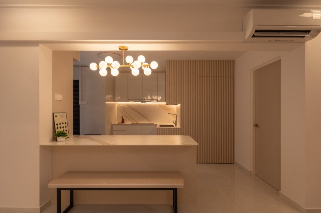 520 Serangoon North Ave 4 — Maisonette interior design by Dots N Tots Singapore