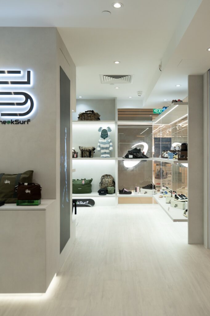 Sneaksurf @ Suntec Mall — Retail interior design by Dots N Tots Singapore