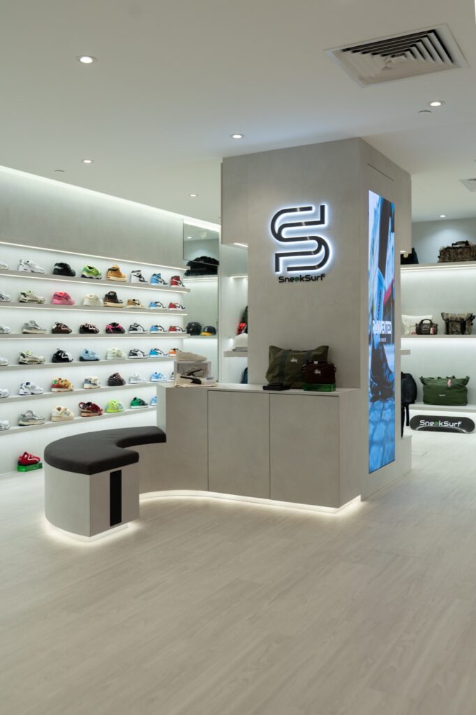 Sneaksurf @ Suntec Mall — Retail interior design by Dots N Tots Singapore
