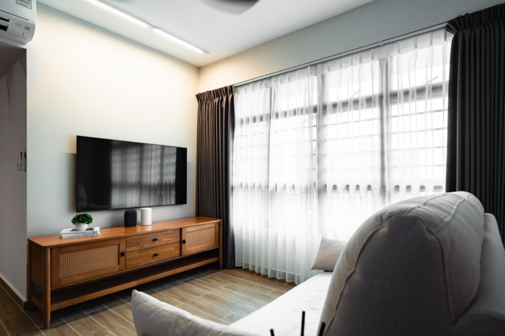 Tampines GreenOpal — HDB 4 Room interior design by Dots N Tots Singapore