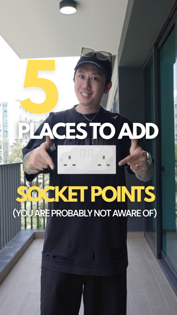 5 Places to add your power socket points